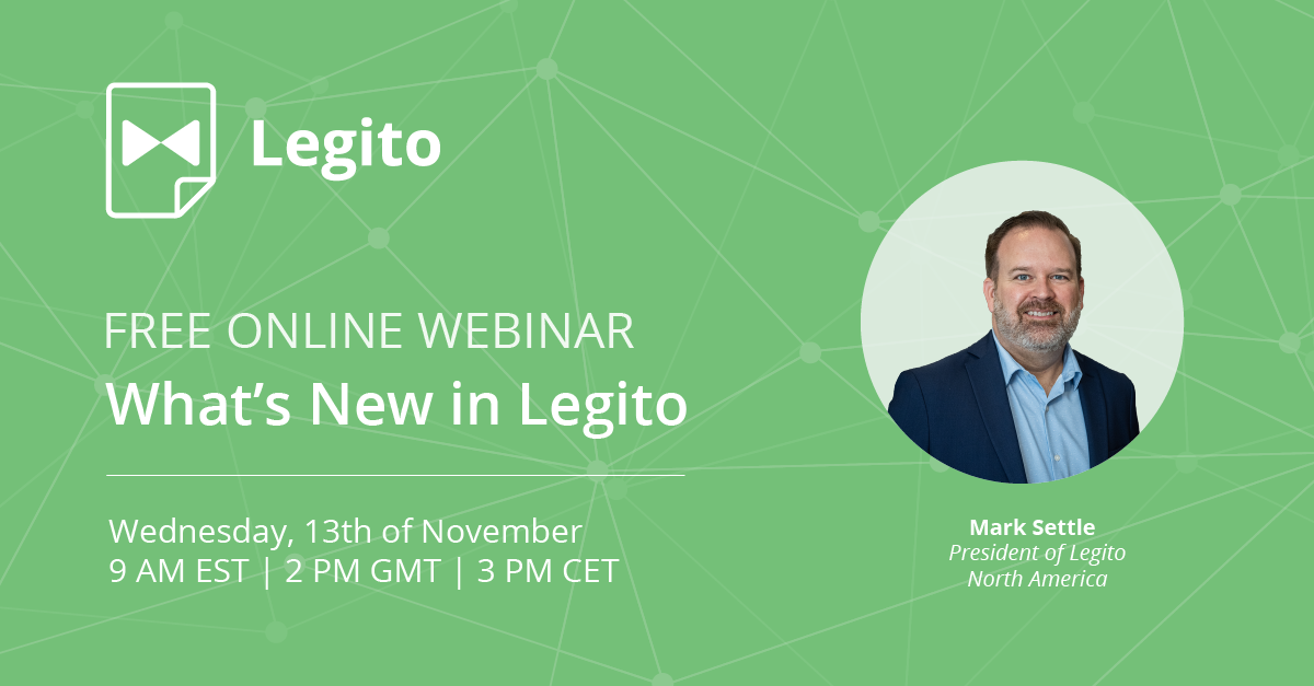 webinar: What's new in Legito